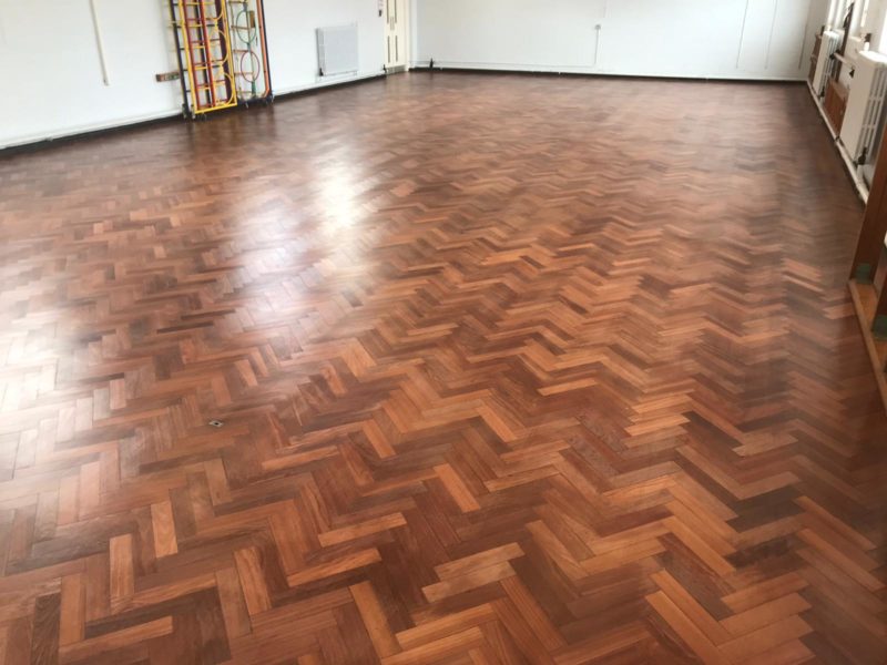 Sand & Seal wood block floor restoration